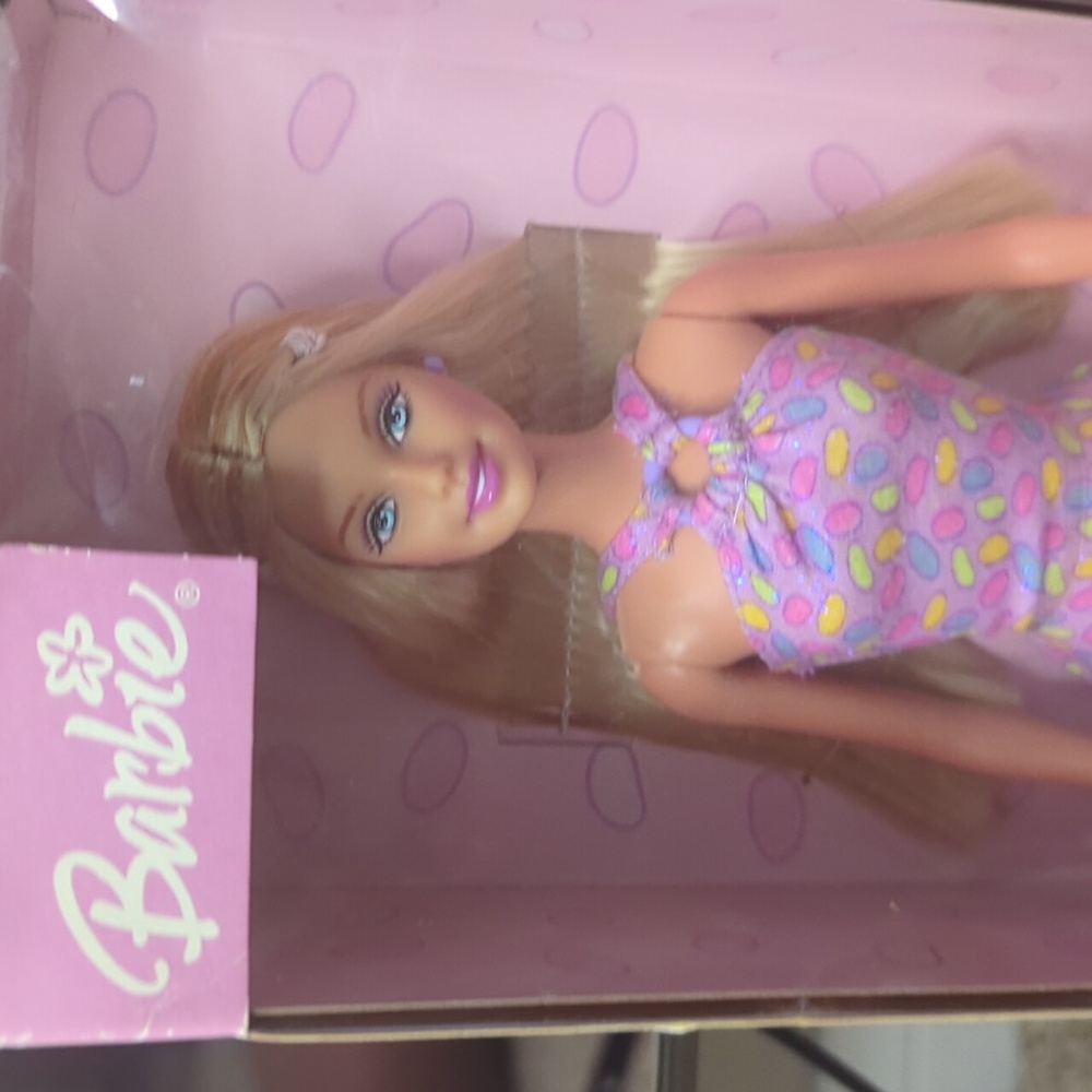 Barbie Easter Delights Doll with Pink and Yellow Dress - Picture 5 of 5